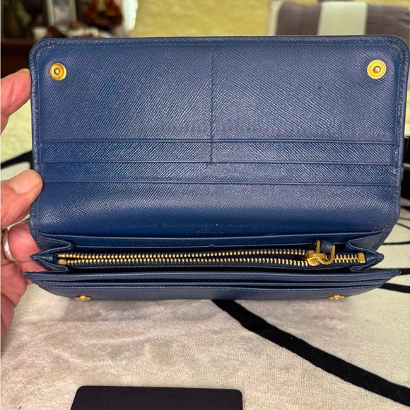 Authentic Prada blue wallet; very clean like new. .no call outs. - Picture 8 of 8